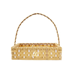 Set of 5 - Beige Square Cane Baskets for Gifting or Wedding decoration