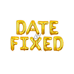 Date Fixed Foil Balloons Set
