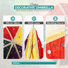Decorative Velvet Umbrella