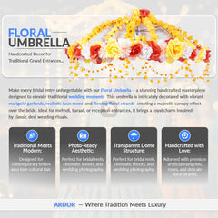 Handcrafted Wedding Decorative Umbrella – Traditional Embellished Design