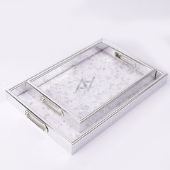 Wedding Tray Square Shape 2 Pcs Set