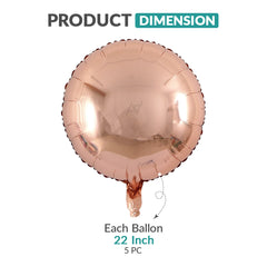 3D ObsZ Foil Balloon Set (5 Pcs) – Party Decor Balloons