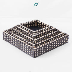 Brown Square Cane Basket for Home or Gifting