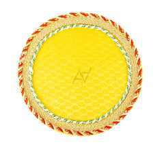 Round Shaped Decorated Tray