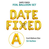 Date Fixed Foil Balloons Set