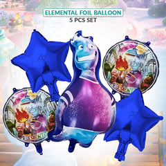 Elemental 5 Pcs Foil Balloon Pack | Party Supplies by Ali Akbar Decoration