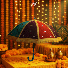 Decorative Velvet Umbrella