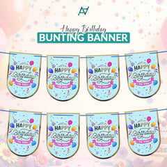Happy Birthday Bunting Banner - Ali Akbar decorations