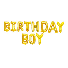Birthday Boy Foil Balloons Set