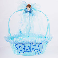 Baby Boy & Baby Girl Basket for Baby Shower