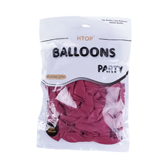Pack of 100 - 12 Inches Maroon Latex Balloon