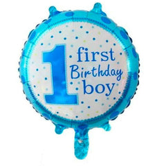 1st Birthday Boy Foil Balloons - ardor