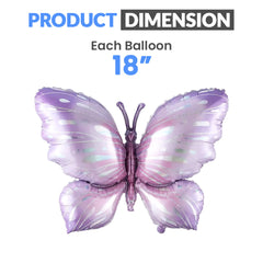 Butterfly 5 Pcs Foil Balloon