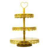 3 Tier Golden Cup Cake Stand - ardor