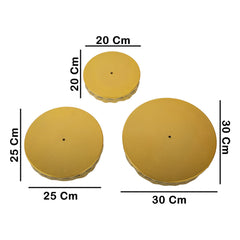 3 Tier Golden Cup Cake Stand - ardor