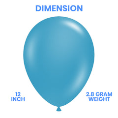 Pack of 100 - 12 Inches baby blue Latex Balloon