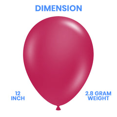 Pack of 100 - 12 Inches Shocking Pink Latex Balloon