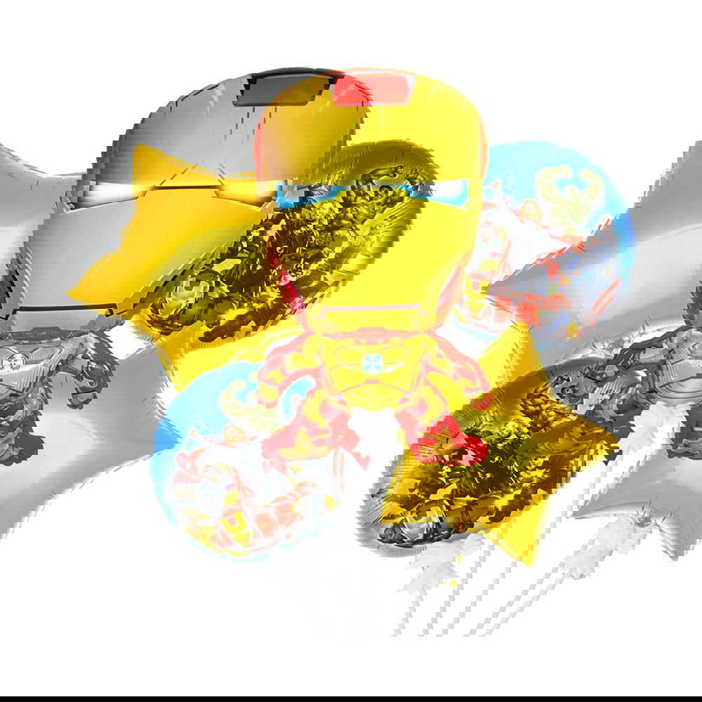 5 Pcs Set Iron Man Foil Balloon Set - ardor