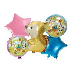 5 Pcs Squirrel Foil Balloon Set - ardor