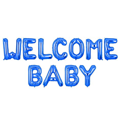 Welcome Baby Foil Balloon Set