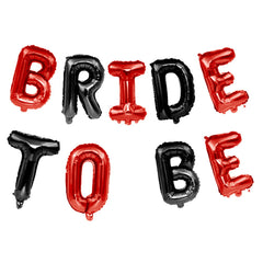Bride To Be Red & Black Colored Balloon - ardor