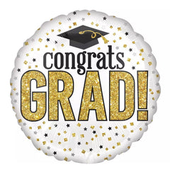 Congrats Grad! Round Foil Balloons - ardor