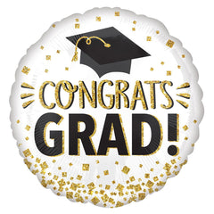 Congrats Grad! Round Foil Balloons - ardor