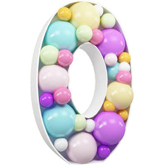 DIY 0 Number Balloon Mosaic - ardor