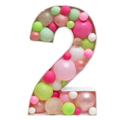 DIY 2 Number Balloon Mosaic - ardor