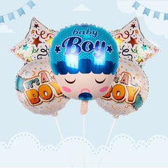 Its a Boy 5 Pcs Face Foil Balloon | For | Baby Shower Decor | - ardor