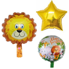 Loin Foil Balloons 5 Pcs Set