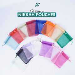 Pack of 50 - Multicolor Organza Nikkah Pouches