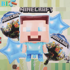 Minecraft Foil Balloons 5 Pcs Set