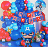 Pack of 100 | Birthday Party Pack | Captain America Theme Birthday Party decor - ardor