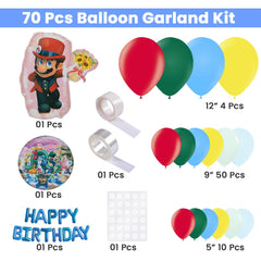 Pack of 100 | Super Mario Theme Kit | Theme Decor - ardor