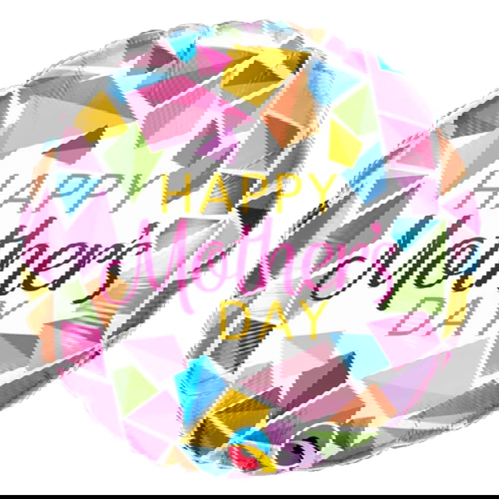 Qualatex Happy Mother's Day Round Foil Balloons - ardor