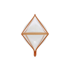 Rose gold 4D Rhombus Transparent Foil Balloon - ardor