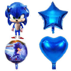 Sonic Foil Balloons 5 Pcs Set