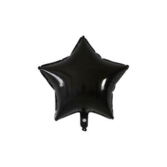 Star Foil Balloon Black Color - ardor