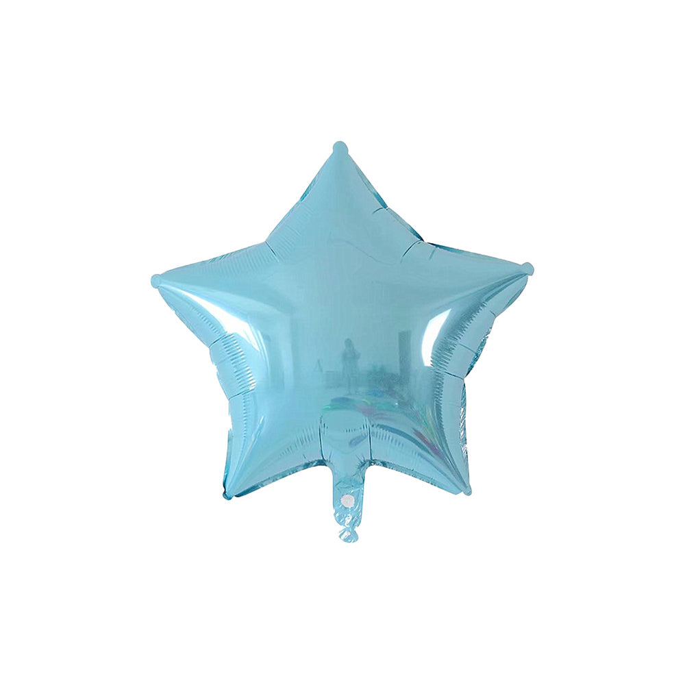 Star Foil Balloon Light Blue Color - ardor