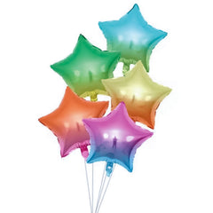 Star Foil Balloons 5 Pcs Set