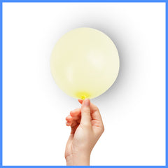 Macaron Yellow Color Latex Balloon