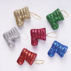 Small Hanging 6 Pcs Christmas Shoes For Christmas Party Decor