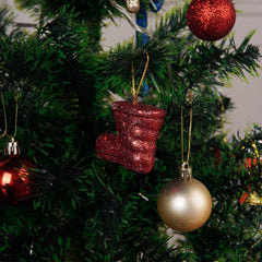 Small Hanging 6 Pcs Christmas Shoes For Christmas Party Decor