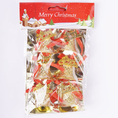 Artificial Christmas Bell 6 Pcs For Christmas Party Decor