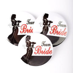 Charming Couple Badges: Larky Wale & Larki Wale Wedding Badges 6 Pcs