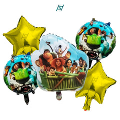 The Croods 5 Pcs Foil Balloon Pack | Party Supplies by Ali Akbar Decoration