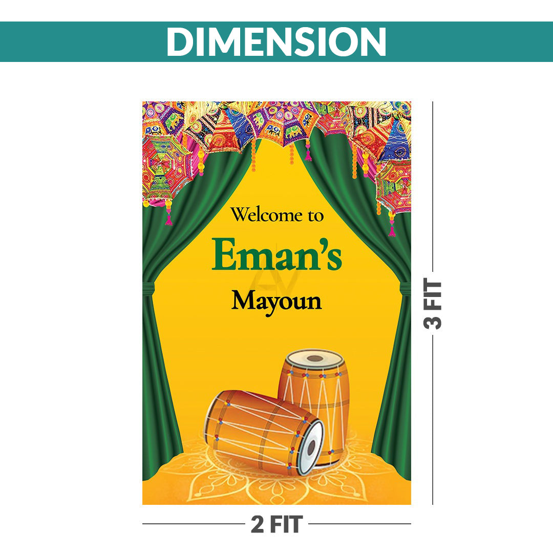 Customize Welcome Board for Mayoun