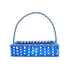 Set of 5 - Blue Square Cane Baskets for Gifting or Wedding decoration