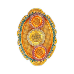 Rectangle Mehndi Decorated Plates